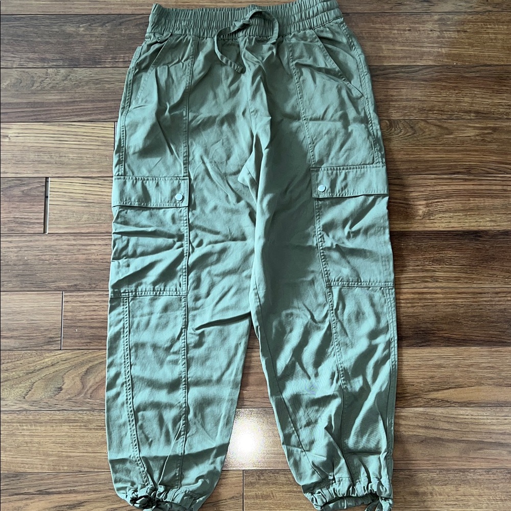 Green Cargo Jogger Pants